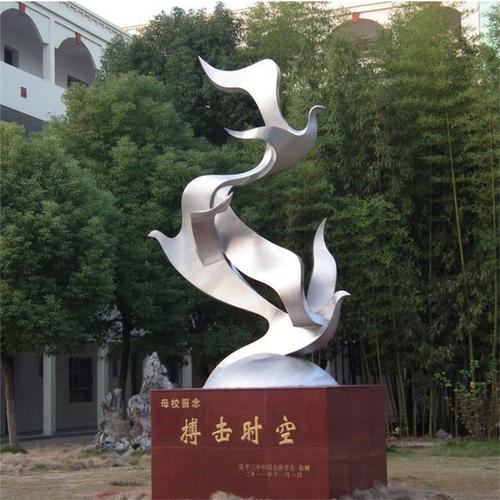 校园不锈钢雕塑,学校文化景观主题雕塑